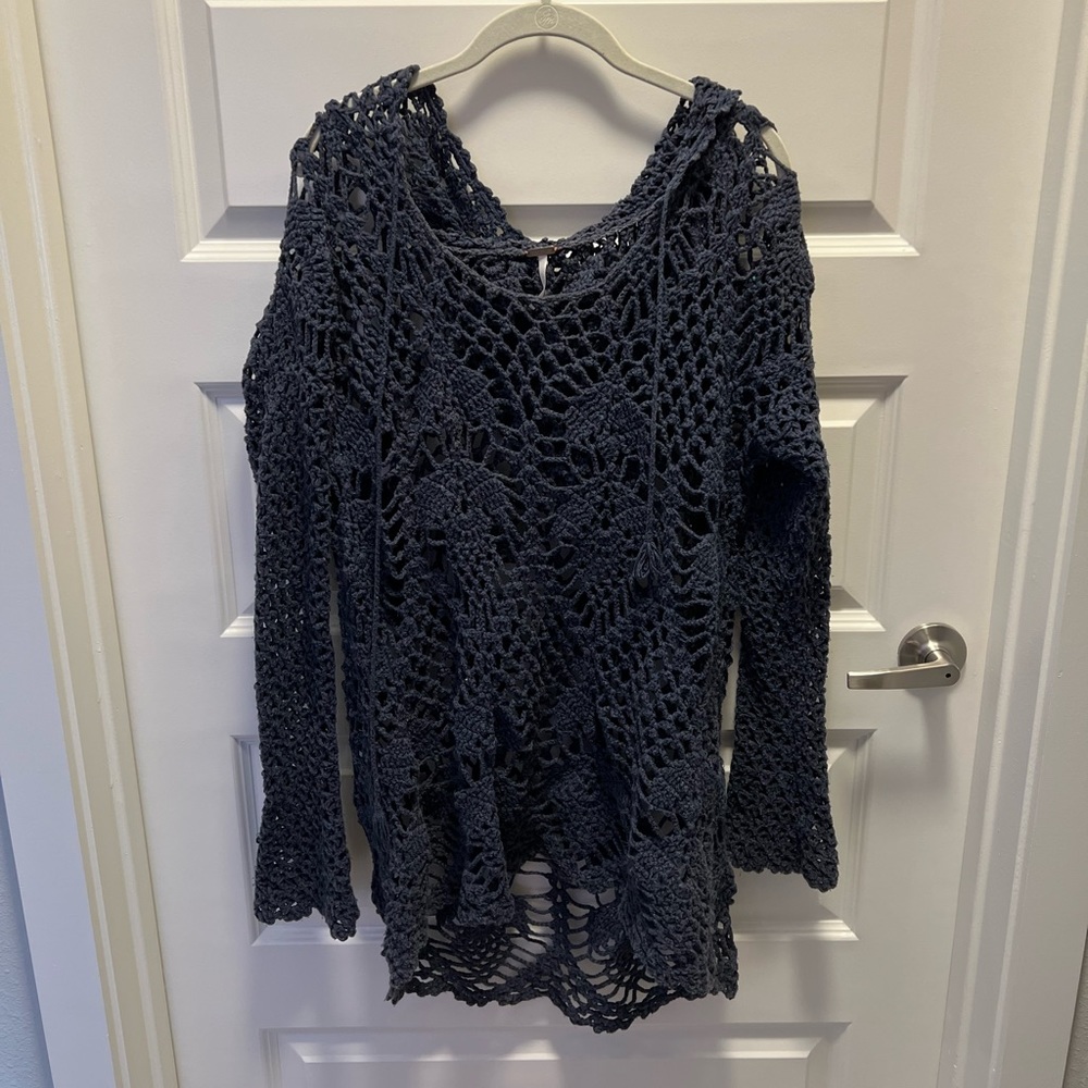 Free People Navy Tunic Coverup